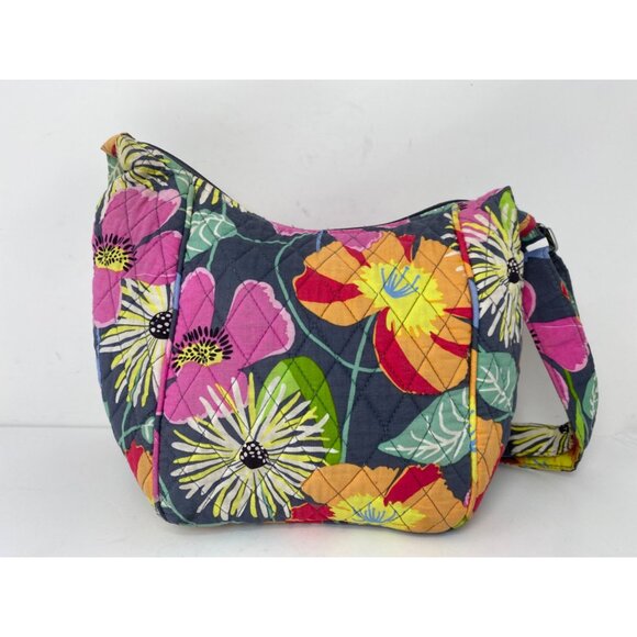 Vera Bradley Jazzy Blooms Crossbody Bag Floral Print 8x10x4 Adjustable Strap - Picture 7 of 9
